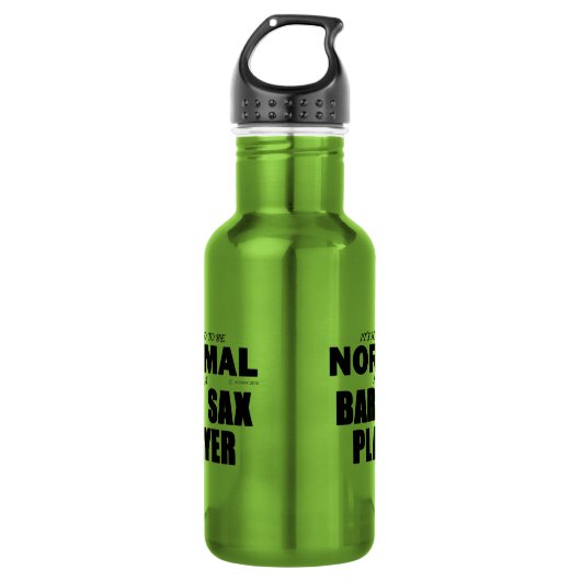Normal Bari Sax Player Waterfles (Voorkant)