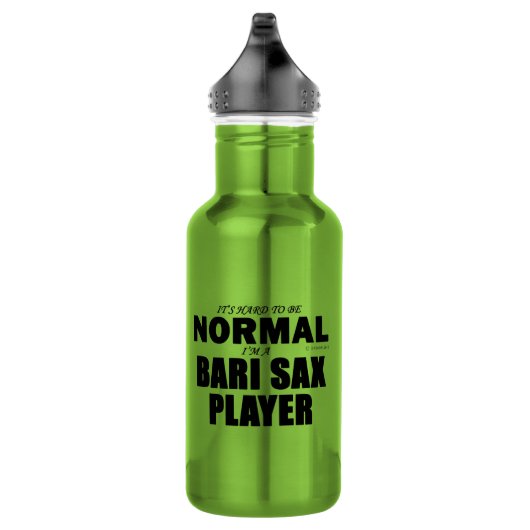 Normal Bari Sax Player Waterfles (Rechts)