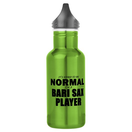 Normal Bari Sax Player Waterfles (Links)
