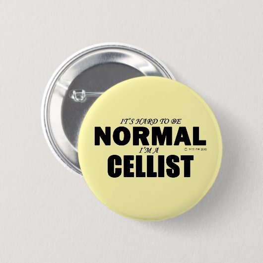 Normal Cellist Ronde Button 5,7 Cm (Voorkant /achterkant)