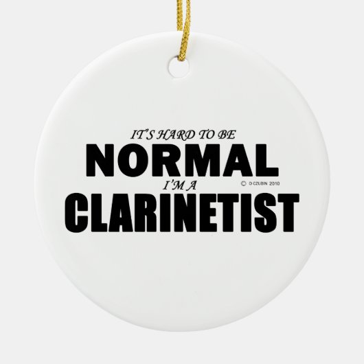 Normal Clarinetist Keramisch Ornament (Voorkant)