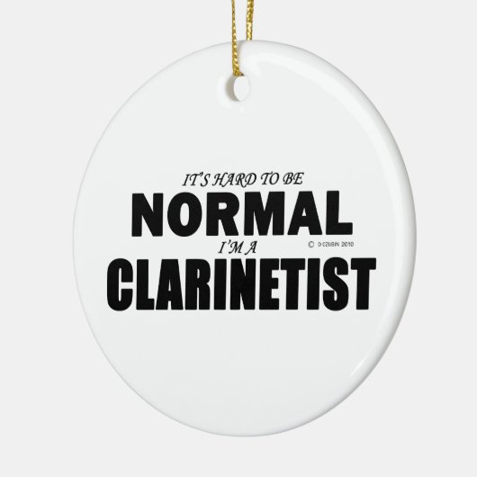 Normal Clarinetist Keramisch Ornament (Links)