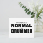 Normal Drummer Briefkaart (Staand voorkant)