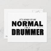 Normal Drummer Briefkaart (Voorkant / Achterkant)