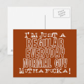 Normal Guy Briefkaart (Voorkant / Achterkant)