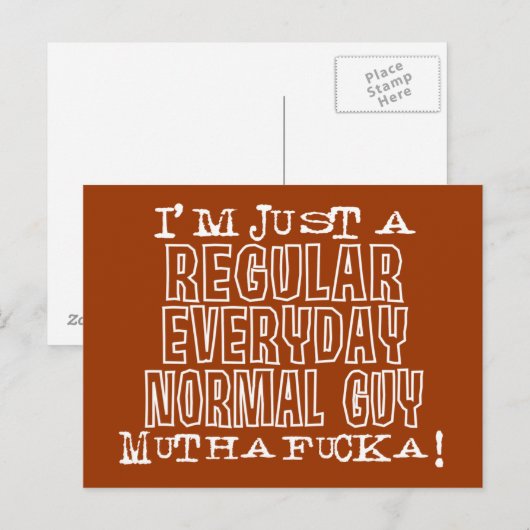 Normal Guy Briefkaart (Voorkant / Achterkant)