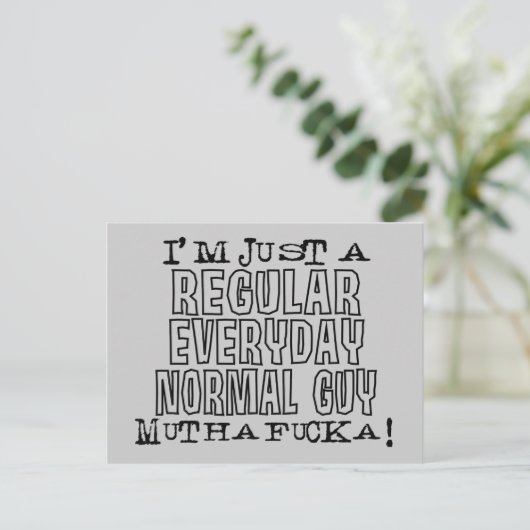 Normal Guy Briefkaart (Staand voorkant)