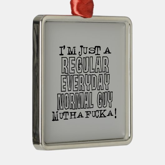 Normal Guy Metalen Ornament (Rechts)
