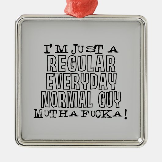 Normal Guy Metalen Ornament (Voorkant)