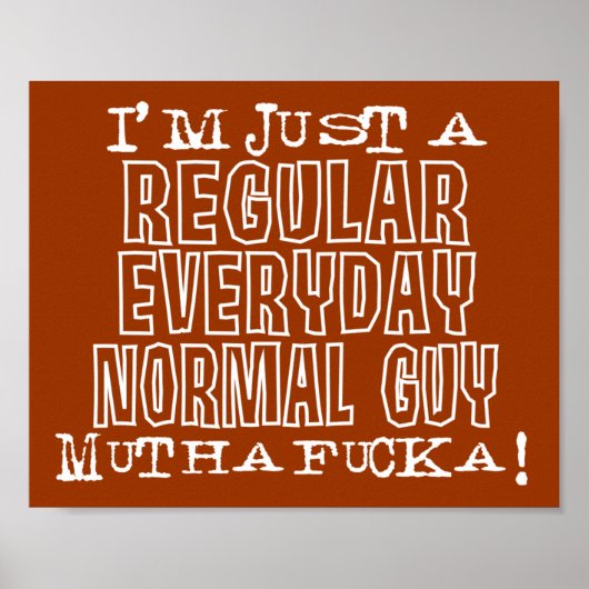 Normal Guy Poster (Voorkant)