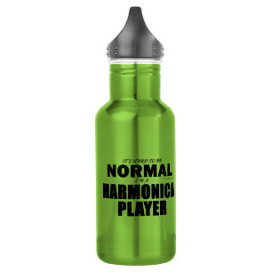 Normal Harmonica Player Waterfles