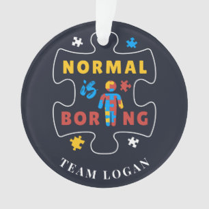 Normal is Autisme Awareness Merry Kerstmis Ornament