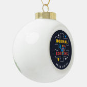 Normal is Autisme Awareness Puzzle Keramische Bal Ornament (Links)