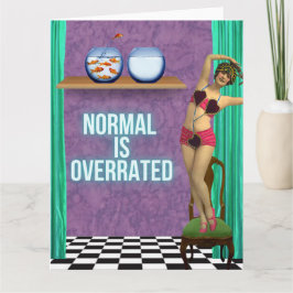 Normal is Funky en Fun Big overschatten Kaart