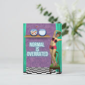 Normal is Funky & Fun te hoog. Briefkaart (Staand voorkant)