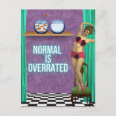 Normal is Funky & Fun te hoog. Briefkaart (Voorkant)