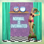 Normal is Funky & Fun te hoog. Raamsticker (Vel 3)