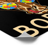 Normal is Giraffe voor autisme Poster (Hoek)