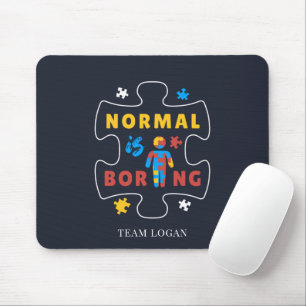 Normal is het maken van bewustwording van autisme muismat