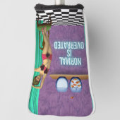 Normal is te hoog voor Funky en Fun Altered Art Golfheadcover (Draai 90)