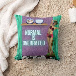 Normal is te hoog voor Funky en Fun Altered Art Kussen