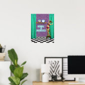 Normal is te hoog voor Funky en Fun Altered Art Poster (Thuiskantoor)