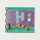 Normal is te hoog voor Funky en Fun Altered Art Wandkleed (Voorkant (horizontaal))