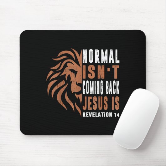 Normal Isnt Coming Back Jesus Is Dad Men Religious Muismat (Met muis)