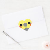 Normal Male Cockatiel Hart Sticker (Envelop)