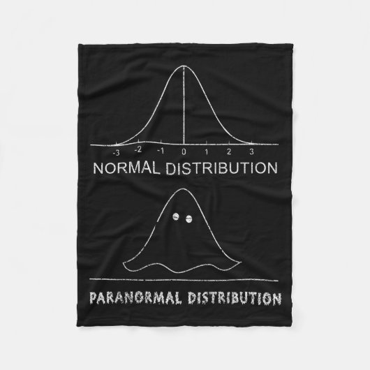 Normal Paranormal Distribution Funny Math Ghost Ha Fleece Deken (Voorkant)