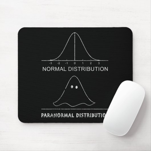 Normal Paranormal Distribution Funny Math Ghost Ha Muismat (Met muis)