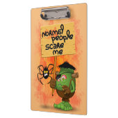 'Normal People Scare Me' Humoureuze Frankenstein Klembord (Links)