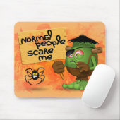 'Normal People Scare Me' Humoureuze Frankenstein Muismat (Met muis)