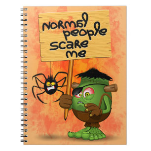 'Normal People Scare Me' Humoureuze Frankenstein Notitieboek