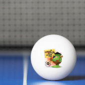 'Normal People Scare Me' Humoureuze Frankenstein Pingpongbal (Net)