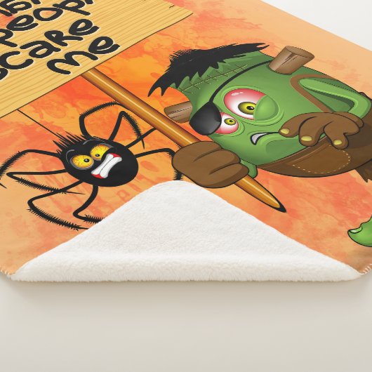 'Normal People Scare Me' Humoureuze Frankenstein Sherpa Deken (3/4)