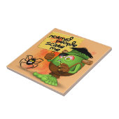 'Normal People Scare Me' Humoureuze Frankenstein Tegeltje (Zijkant)