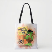 'Normal People Scare Me' Humoureuze Frankenstein Tote Bag (Voorkant)