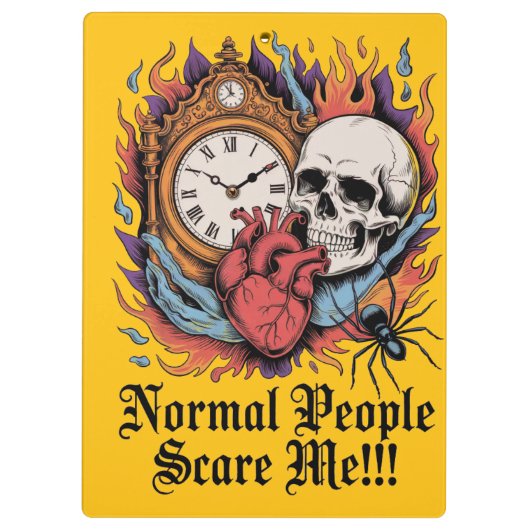 Normal People Scare Me Klembord (Achterkant)