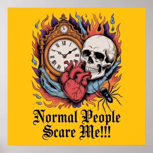Normal People Scare Me Poster (Voorkant)