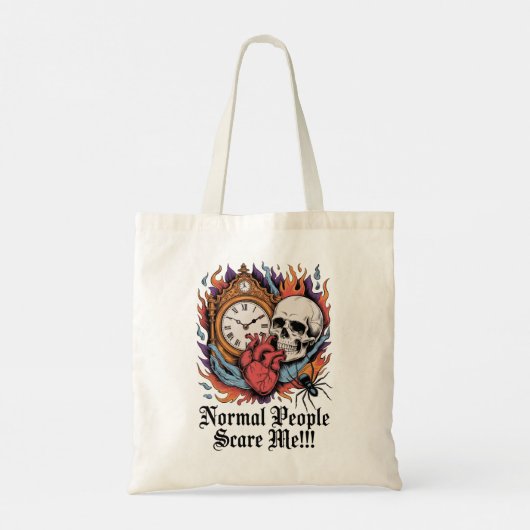 Normal People Scare Me Tote Bag (Achterkant)