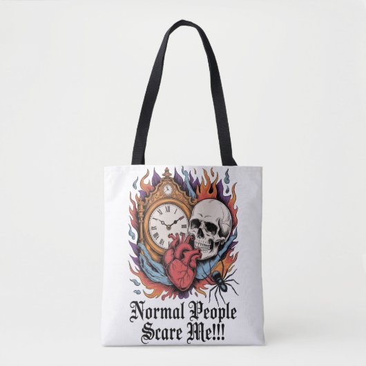 Normal People Scare Me Tote Bag (Voorkant)