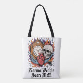 Normal People Scare Me Tote Bag (Achterkant)