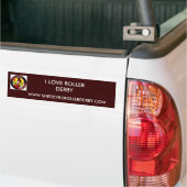 normal_shedevilslogo, WWW.SHEDEVILSROLLERDERBY.... Bumpersticker (Op Truck)