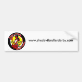 normal_shedevilslogo, www.shedevilsrollerderby.com bumpersticker (Voorkant)