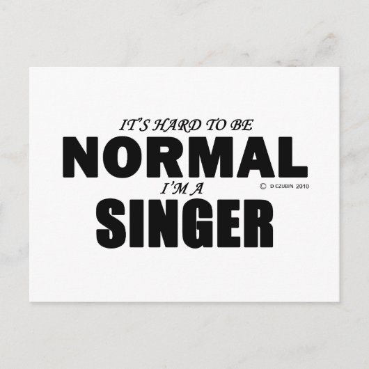 Normal Singer Briefkaart (Voorkant)