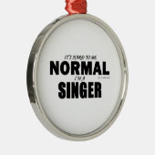 Normal Singer Metalen Ornament (Rechts)