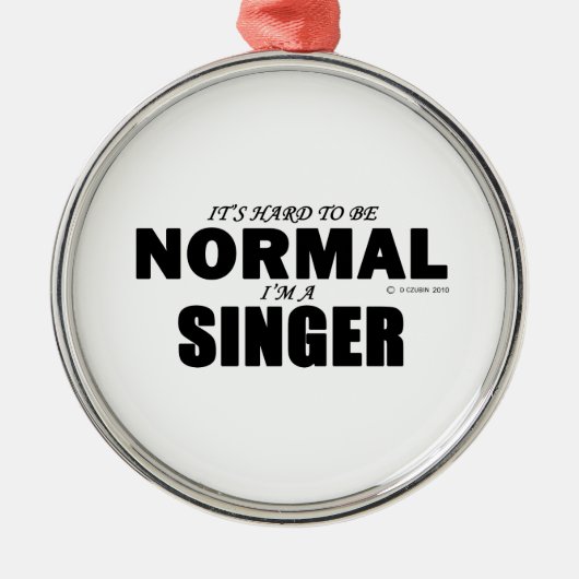 Normal Singer Metalen Ornament (Voorkant)