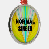 Normal Singer Metalen Ornament (Rechts)