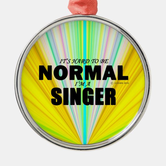 Normal Singer Metalen Ornament (Voorkant)